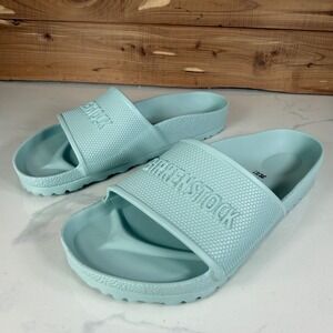 Birkenstock Barbados EVA Slide Sandals Mint Green Blue 38 Women's 7/7.5 US